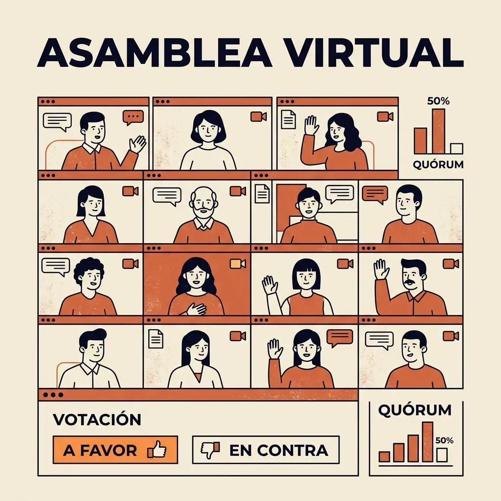 Asamblea de condóminos virtual