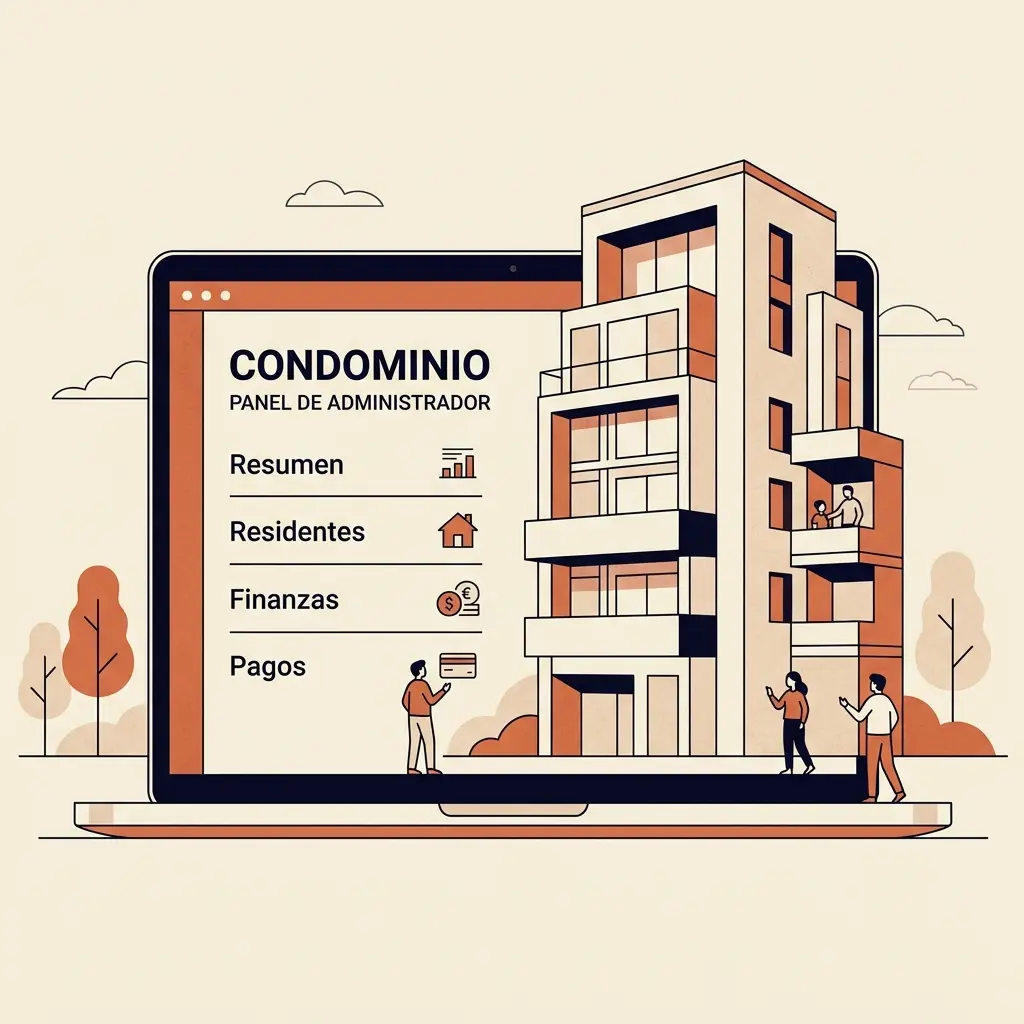 Administración digital de condominios con tecnología moderna